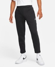  Pantaloni tuta UOMO Nike Sportswear Jogger FT Nero Cotone Felpato SLIM FIT 