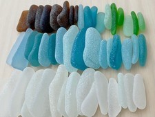sea glass from Japan Surf-Tumbled beach glass Long and narrow