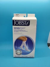 JOBST Sensifoot Diabetic Support Compression Socks Style White Large CT
