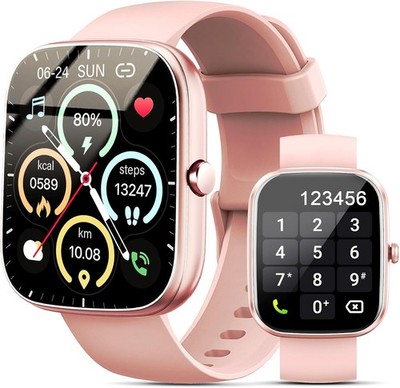 Smart Watch, 1.96'' HD SmartWatch, Touch Screen Answer/Make Call, IP68 Waterpr...