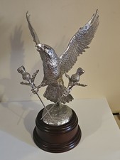 Pewter Military Eagle Sculpture, 39 Engineer Regiment, Perfect Condition