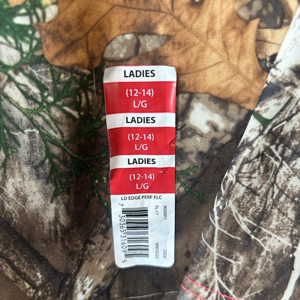 Realtree Women's Camo Tech Fleece Quarter Zip Pullover Ladies Size Large NWT - Image 2 of 4