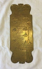 Vintage Wells Fargo Stage Coach Express Route Plaque - Abbot Downing Concord NH