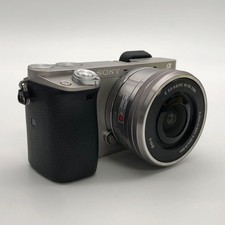 Sony Alpha A6000 Mirrorless Camera Silver  E PZ 16-50mm f/3.5-5.6 OSS Lens