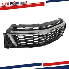 Black Front Upper Bumper Horizontal Billet Style For Chevrolet Traverse 2022-23