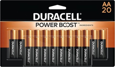 Duracell Coppertop AA Batteries 20 Count Long Lasting