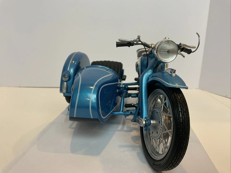 1/10 Schuco 1954 NSU Max Motorrad MIT Beiwagen Motorcycle Blue - Image 3 of 4