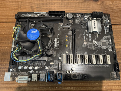 ASRock H110 Pro BTC+ Intel LGA 1151 DDR4 Motherboard with CPU