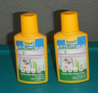 Tetra SafeStart Plus Cycles New aquarium fish start 3.38 fl oz LOT OF 2