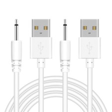 2.7ft Replacement DC Charging Cable 2 Pack , USB to DC 2.5mm Fast Charger Cord