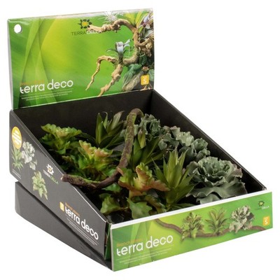 Terra Della Plastikpflanze Branch Plants für Terrarien Deko für Reptilien