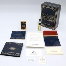 S.T.Dupont 1998 Nuevo Mundo World Limited 2000 Navy Gold Gas Lighter Vintage BOX