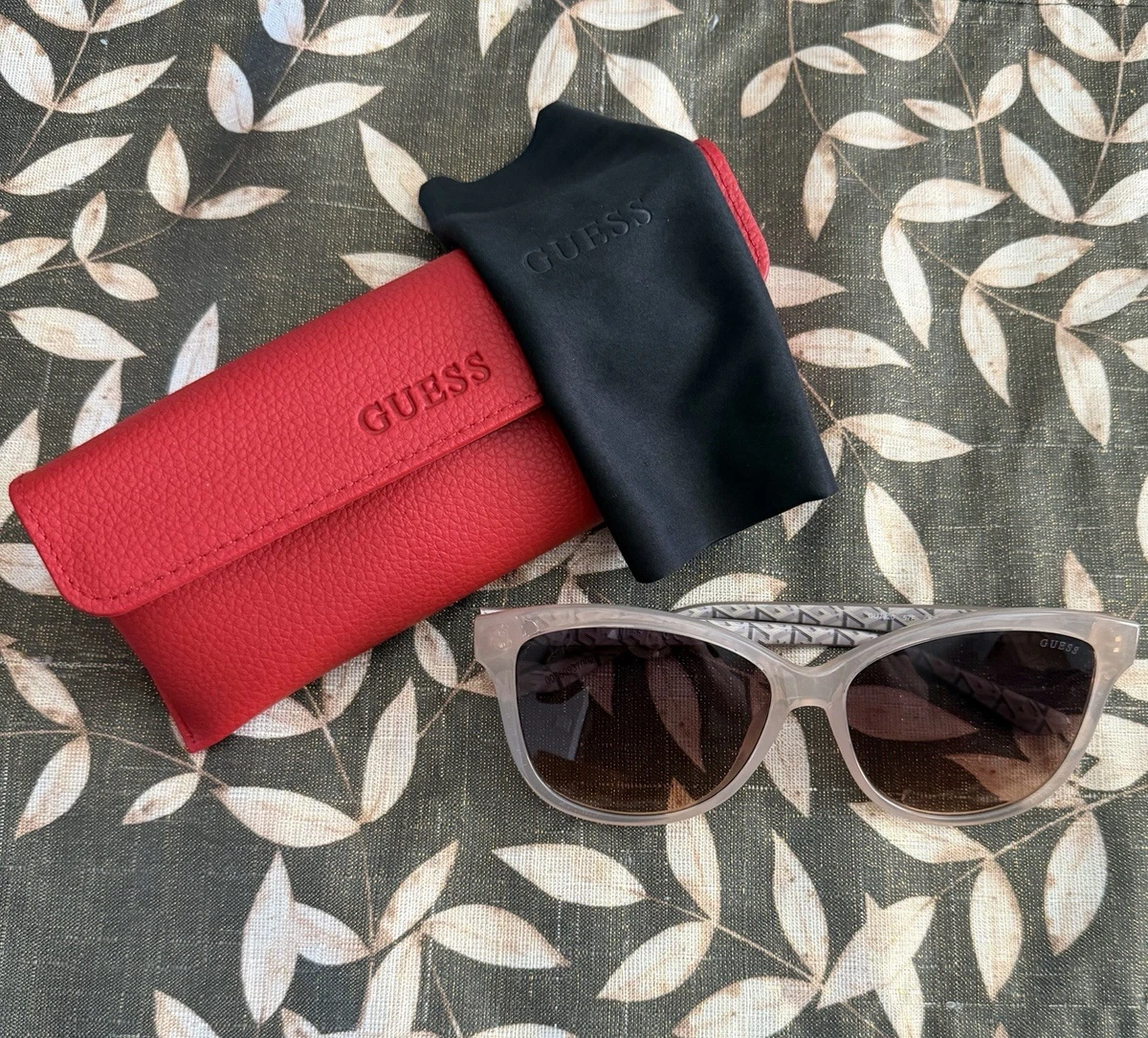 GUESS Oversized Square Sunglasses GO00042 Rimless Tortoise Metal Chain Brown Guess GU7886 Tortoise Prescription Sunglasses main image 2
