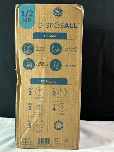 Eliminador de basura de alimentación continua GE GFC525N negro con cable 1/2 HP - Imagen 4 de 12
