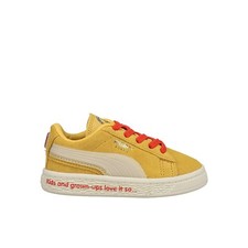 PUMA Suede Triplex Lace Up Toddler Boys Yellow Sneakers Casual Shoes 382841-01