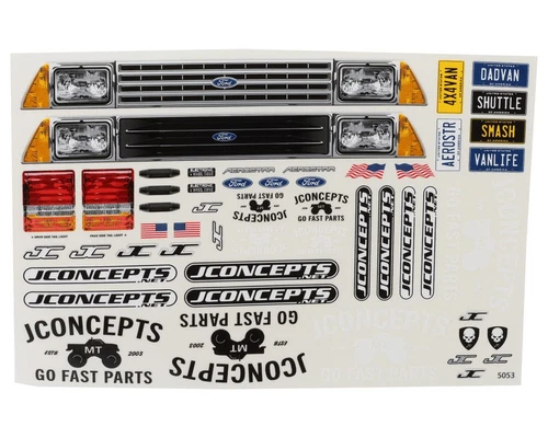 Jconcepts 0484 1985 Ford Aerostar BIGFOOT Shuttle Clear Regulator Body - Picture 2 of 5