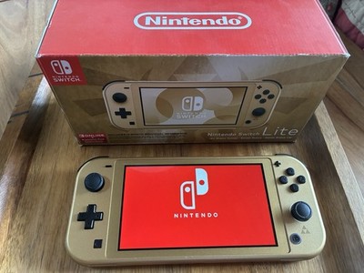 Nintendo Switch Lite Hyrule Edition - No Charger, With Box & 256
