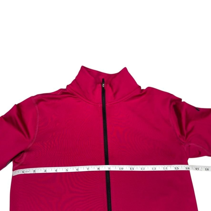 Nike Pro Fleeced Lined Pullover Pink Size Large - image 6