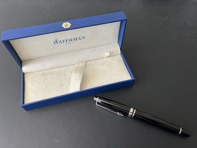 Waterman Expert Tintenroller Hochglänzend Schwarz mit Chromzierteilen