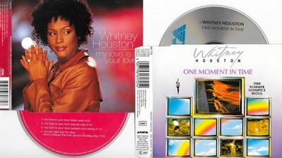 2 x WHITNEY HOUSTON - one moment in time  + my love is your love  CD s