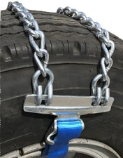 Snow Chains 245/70-19.5, 245/70 19.5 Strap On Emergency Tire Chains set of 2