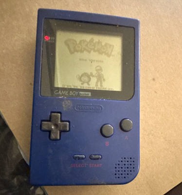 Nintendo Game Boy Pocket MGB-001 Blue Handheld System Console 1996