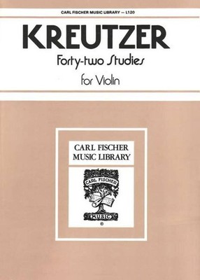 Forty-Two Studies violin Rodolphe Kreutzer Carl Fischer Music