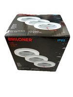 3X Briloner Gu10 Einbaustrahler Weiß Deckenstrahler Ohne Leuchtmittel Ø85Mm IP65
