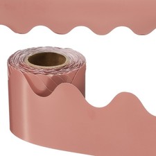 Bulletin Board Border, 41 Feet Poster Chalkboard Cork, Morandi Light Red