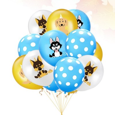  20 Pcs Hunden Geburtstag Luftballons Latexballons Haustierparty -Dekorationen