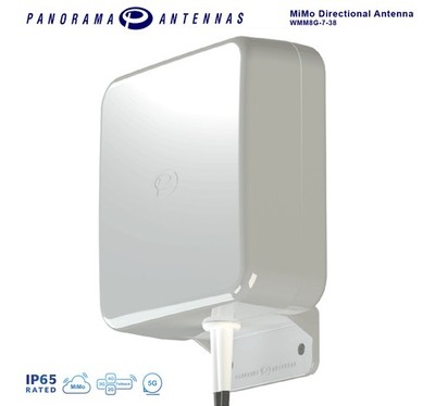 Panorama Antenna WMM8G-7-38-5SP 2x2 Cellular LTE/4G + 5G ~ 698-960/1710-3800 MHz