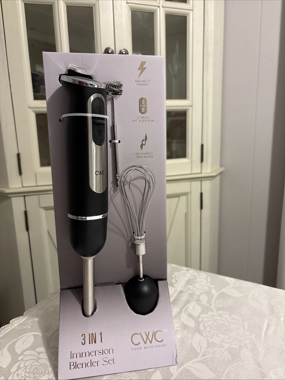 Cook With Color 3ln1 Immersion Blender 500 Watt Brand New Blender
Opens in a new window or tab
