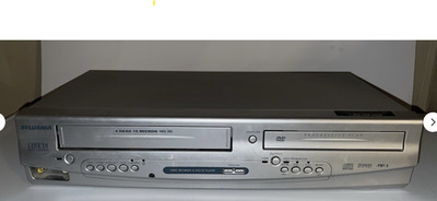 Sylvania DV220SL8 DVD VHS VCR Combo Recorder Player 4 Head Tested No Remote