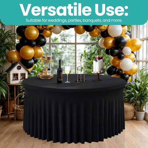 152cm Round Tablecloth Dining Table Cloth Cover Wedding Banquet Party Home Decor - Picture 16 of 21