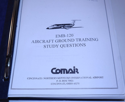 Comair EMB-120 Aircraft Ground Training & Study Questions Pilot Aviation