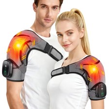 Electric Shoulder Massager Heated Vibration Shoulder Brace Wrap for Pain Relief