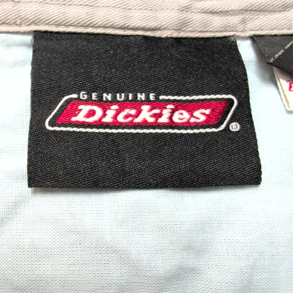 Chemise Dickies XL Gris Manches courtes 100% Coton 2 Poches Genuine Dickies - Photo 3/4