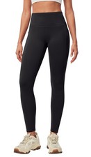 's Fleece Lined Leggings with Pockets Winter Warm Thermal Leggings for High W...