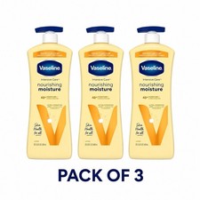 Vaseline Intensive Care Nourishing Moisture Lotion 20.3oz 600ml - Pack of 3