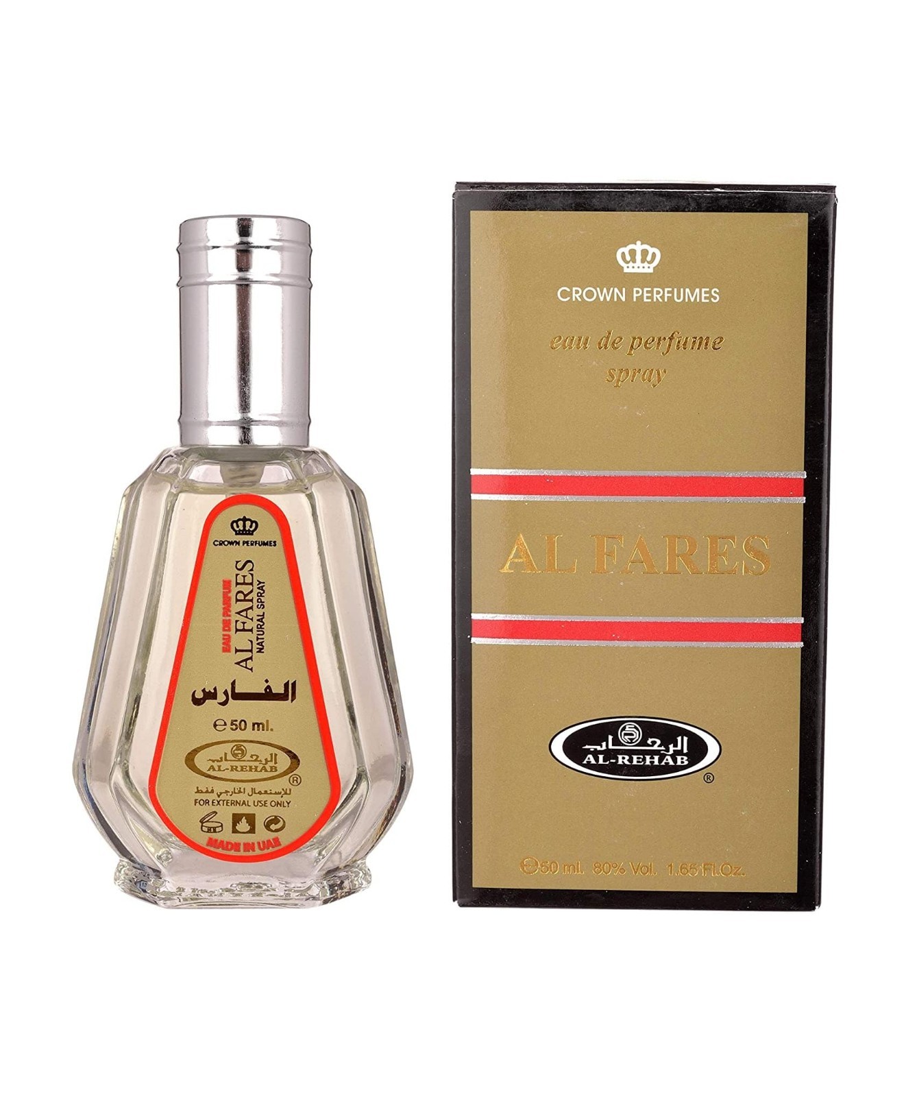 Eau de Parfum AL FARES Al Rehab 50ml spray senteur boisée musquée longue tenue
