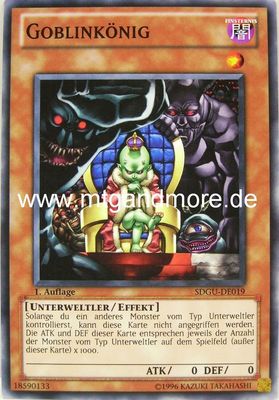Yu-Gi-Oh 1x Goblinkönig - - - SDGU