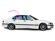 Fits: 1992-1998 BMW 318,325,328,M3 4Door Passenger Rear Right Door Window Glass
