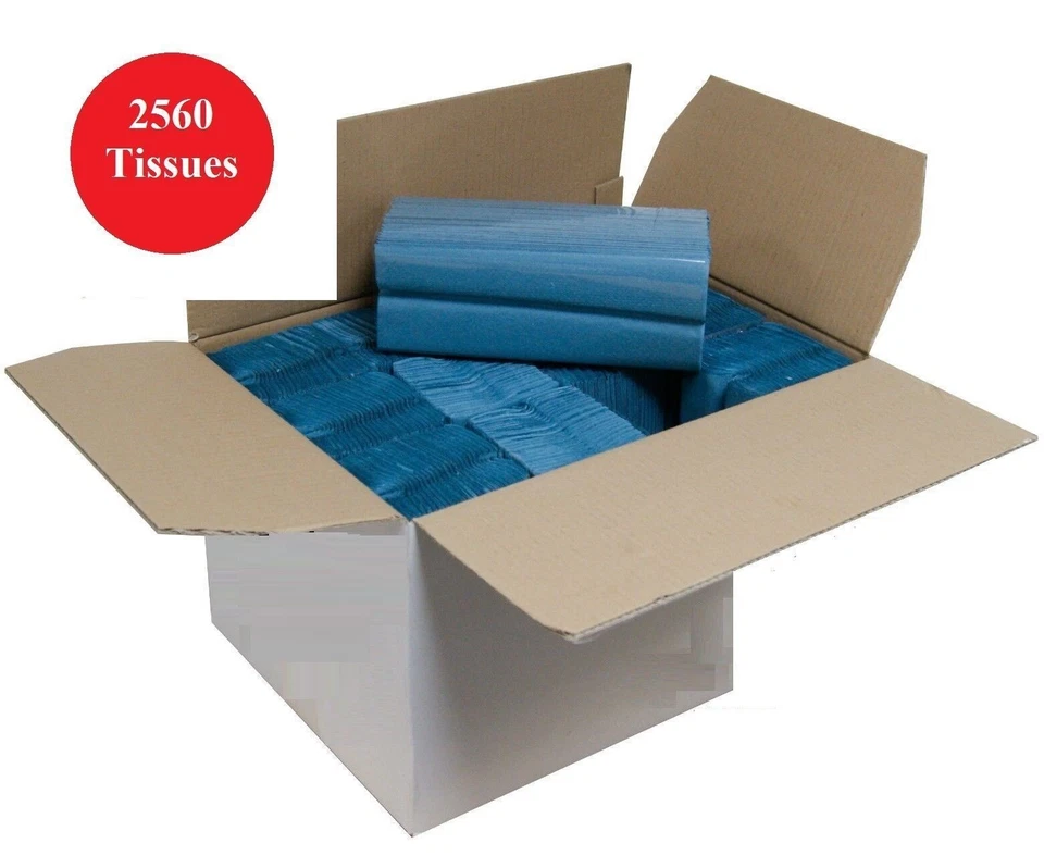 ONETOUCH Paper Hand Towel C Fold Tissue 1 PLY Napkins Blue Multi Fold Hand Towels 2560