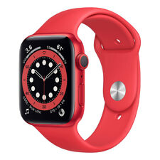 Apple Watch Series 6 40mm (GPS + Cellular)  Aluminum Case w/ Red Sport Band M...