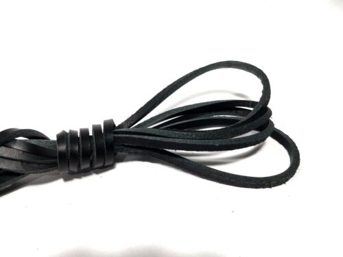 4mm by 3mm Genuine LEATHER Boot lace Shoe lace lacing Shoelace bootlace RATS BUM - Picture 4 of 10