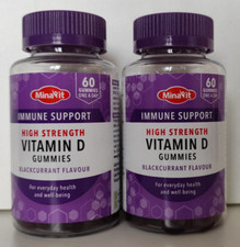 Vitamin D Gummies 120 (2x60) High Strength 25µg Blackcurrant Flavour Lidl Immune