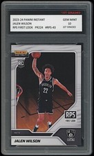 Jalen Wilson 2023 Panini Instant RPS First Look 1st Graded 10 Rookie Card RC