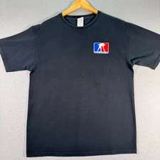 Vintage Seventy Seven Films Graphic T-Shirt Adult Large Black Animation Movies