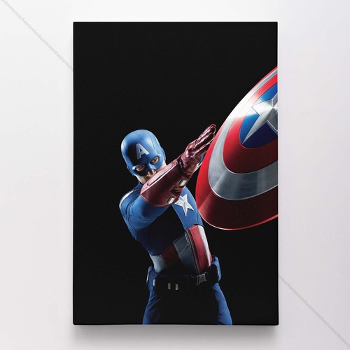 Captain America Poster Canvas Avengers Movie MCU Steve Rogers