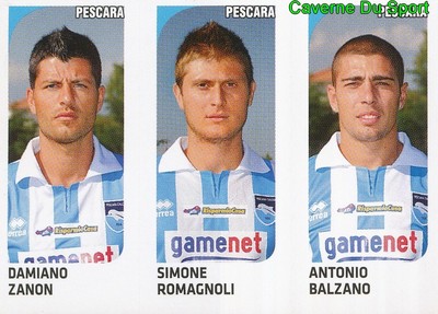 590 ZANON ROMAGNOLI BALZANO PESCARA STICKER FUSSBALLSPIELER 2012 PANINI